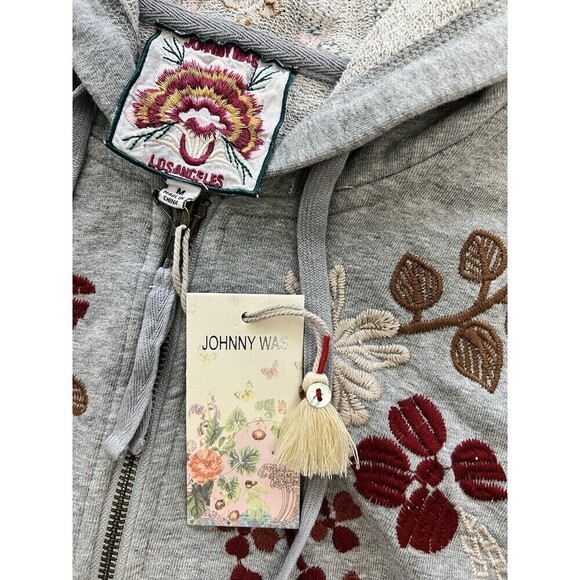 NWT Johnny Was Zuzu R49423-9 Tiered Hoodie Jacket Hooded Coat Size M $270 JWLA - Picture 5 of 12